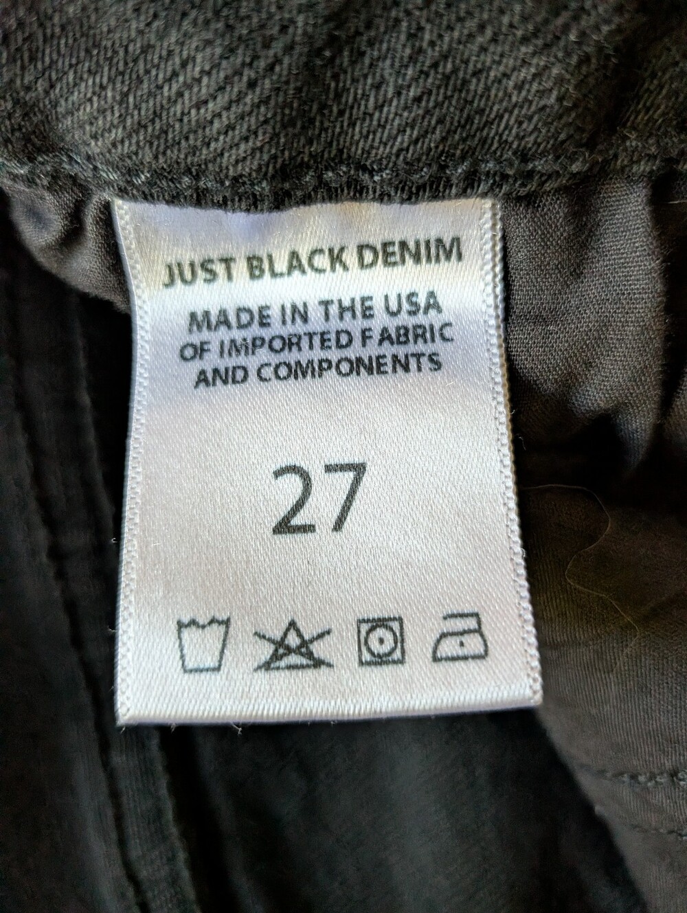 Just Black Denim High Rise Skinny Jean Size 27 - Picture 4 of 12
